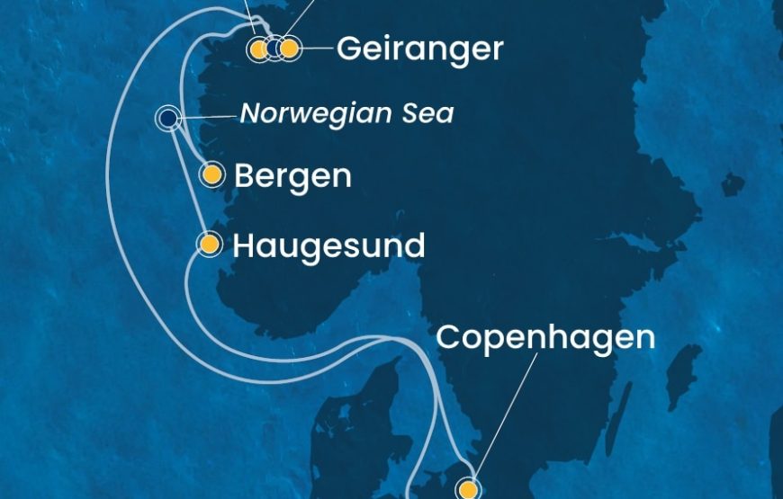 Crociera ai Fiordi con volo da Pescara – dal 17 al 24 Luglio 2026